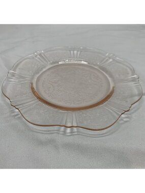 Set of 4 Vtg Macbeth Evans American Sweetheart Pink Depression Glass Dessert